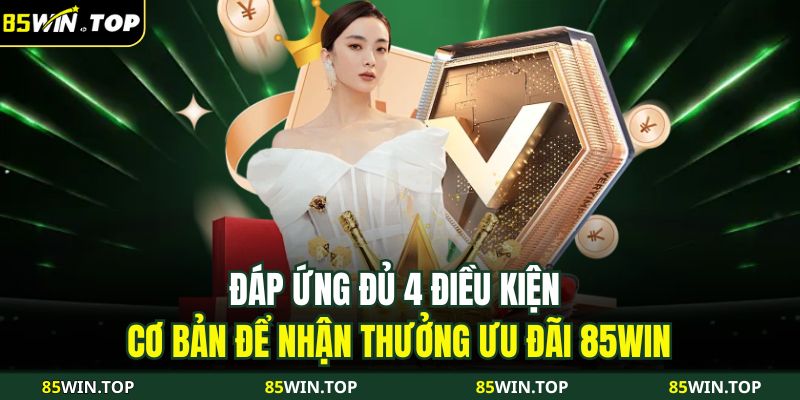 Tổng Hợp 5 Chương Trình Khuyến Mãi 85WIN Độc Quyền 3 Đáp ứng đủ 4 điều kiện cơ bản để nhận thưởng ưu đãi 85WIN